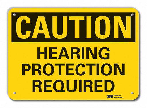 Caution Sign 10 inx14 in Plastic