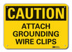 Caution Sign 10 in x 14 in Plastic