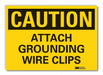 Caution Sign 7in x 10in Non-PVC Polymer