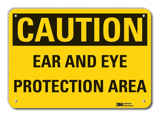 Caution Sign 10 inx14 in Plastic