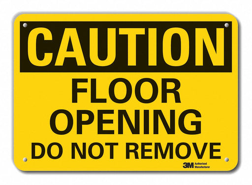 Caution Sign 10 inx14 in Plastic