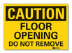Caution Sign 10inx14in Non-PVC Polymer