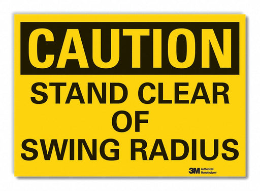 Caution Sign 10 x 14 in Non-PVC Polymer