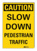 Caution Sign 10inx7in Non-PVC Polymer
