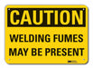 Rflct Welding Hzrd Caution Sign 10x14in