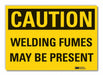 Welding Hzd Caution Rflct Label 10x14in