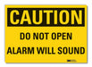 Door Instructn Caution Rflct Labl 7x10in