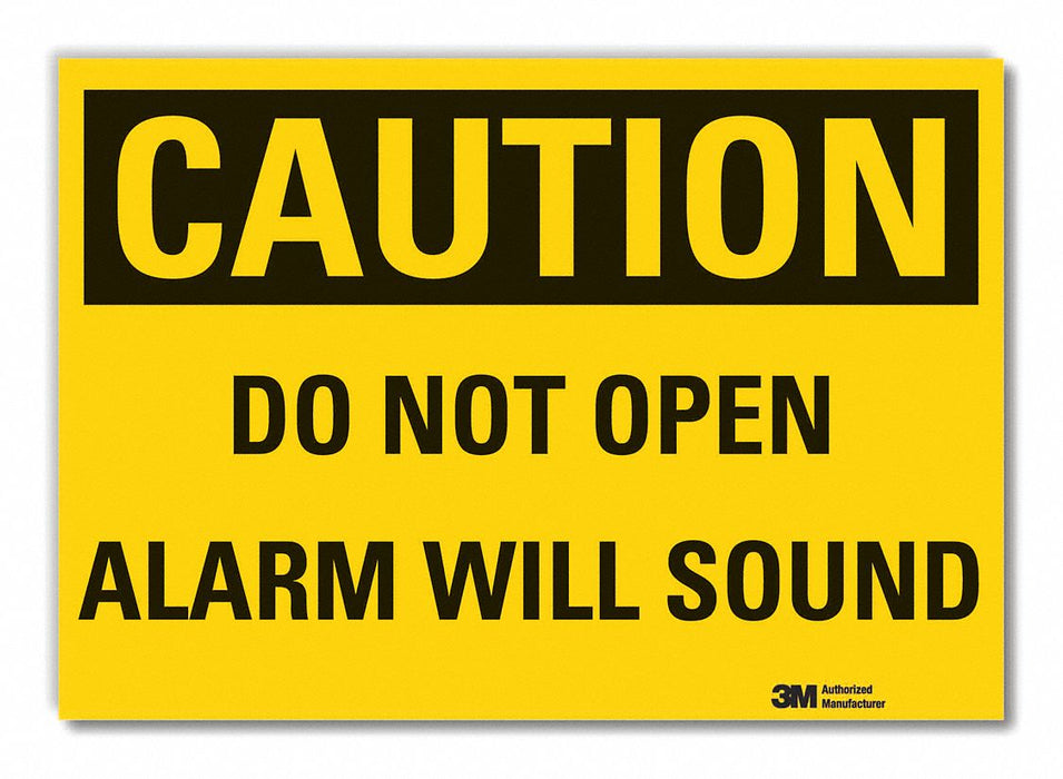 Caution Sign 7in x 10in Non-PVC Polymer