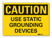 Caution Sign 7in x 10in Non-PVC Polymer