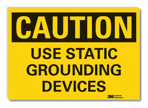 Caution Sign 7in x 10in Non-PVC Polymer
