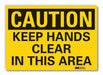 Caution Sign 7inx10in Non-PVC Polymer