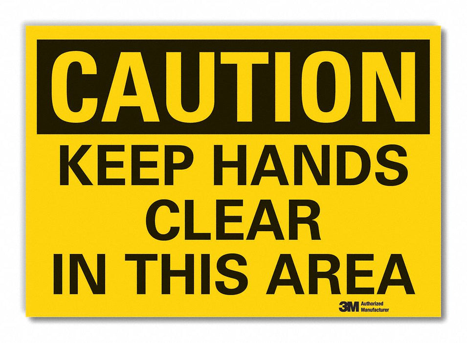 Caution Sign 7inx10in Non-PVC Polymer