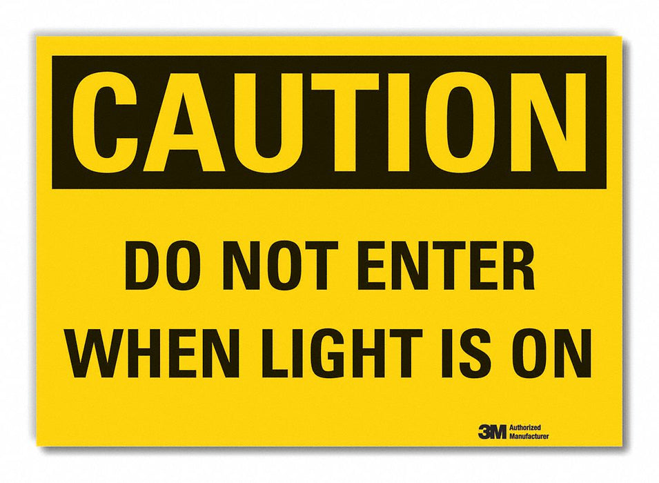 Caution Sign 10inx14in Non-PVC Polymer