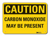 Rflct Carbon Monoxide Caut Sign 10x14in