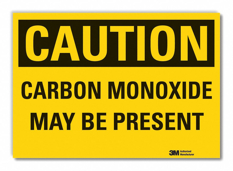 Caution Sign 7inx10in Non-PVC Polymer