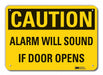Caution Sign 7 in x 10 in Plastic