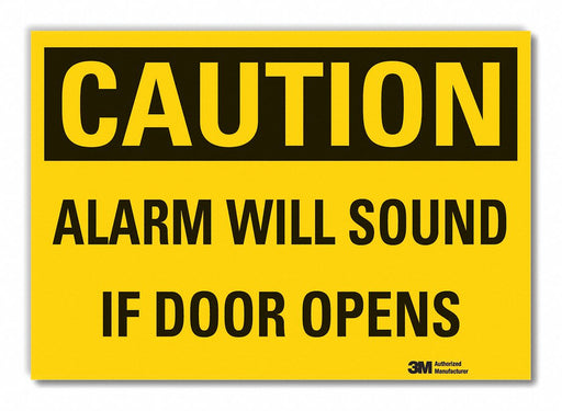 Caution Sign 7in x 10in Non-PVC Polymer