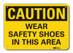 Caution Sign 7 in x 10 in Plastic