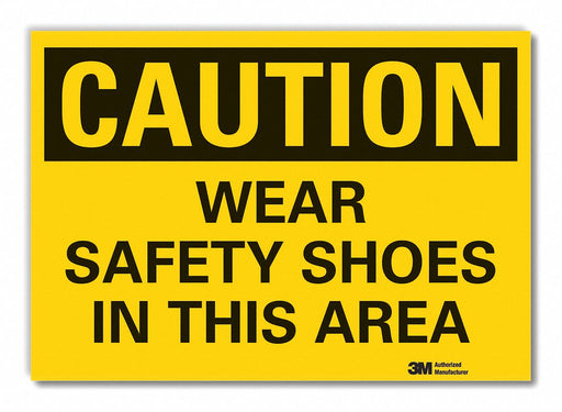 Caution Sign 7in x 10in Non-PVC Polymer