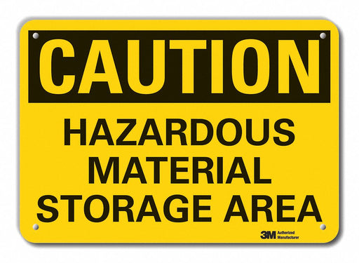 Caution Sign 10 inx14 in Plastic