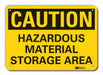 Caution Sign 7 in x 10 in Plastic