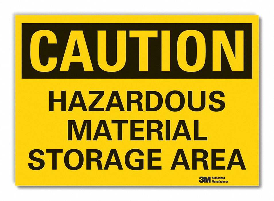 Caution Sign 7inx10in Non-PVC Polymer