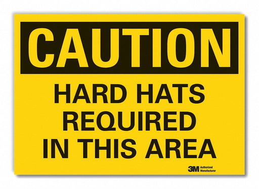 Caution Sign 7in x 10in Non-PVC Polymer