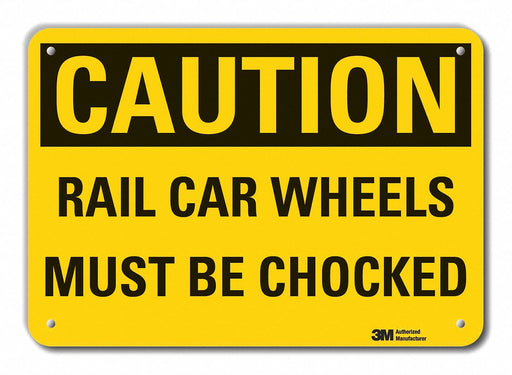 Caution Sign 10 inx14 in Plastic