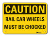 Caution Sign 7 in x 10 in Plastic