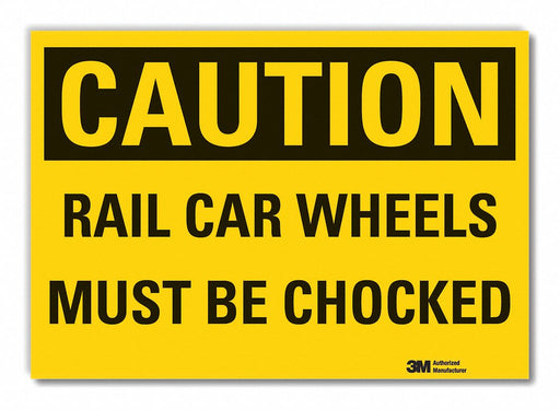 Caution Sign 7in x 10in Non-PVC Polymer