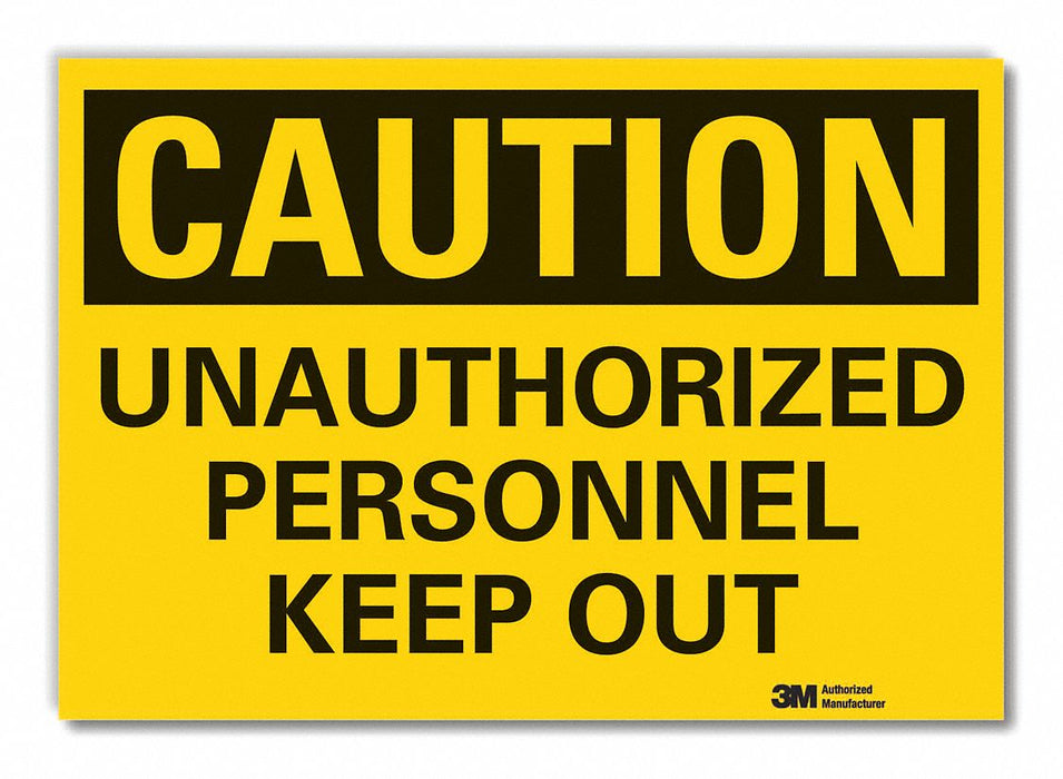 Auth Person Rflct Label 7 in x 10 in