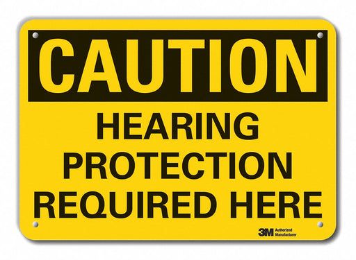 Caution Sign 10 in x 14 in Plastic