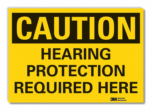 Caution Sign 7in x 10in Non-PVC Polymer