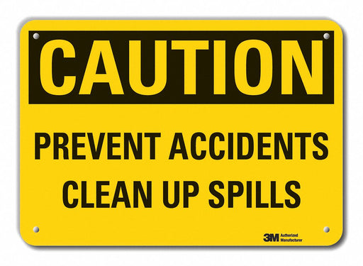 Caution Sign 10 inx14 in Plastic