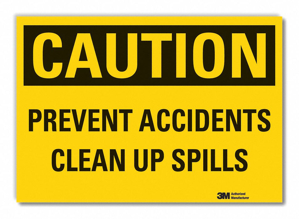 Caution Sign 10in x 14in Non-PVC Polymer