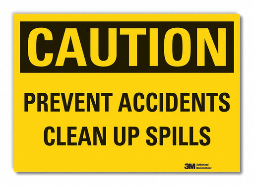 Caution Sign 7in x 10in Non-PVC Polymer