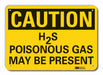 Caution Sign 7 in x 10 in Aluminum