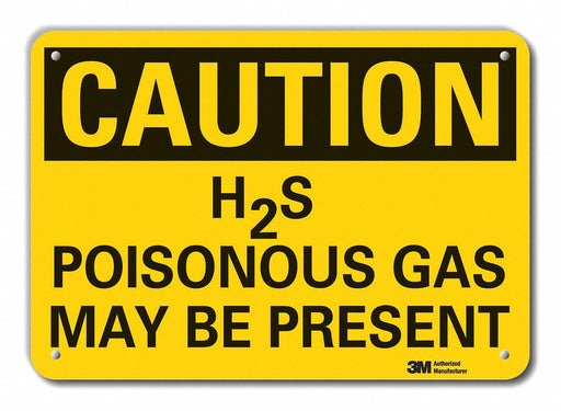 Caution Sign 10 inx14 in Plastic