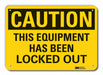 Caution Sign 10 inx14 in Plastic