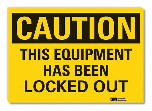 Caution Sign 7in x 10in Non-PVC Polymer