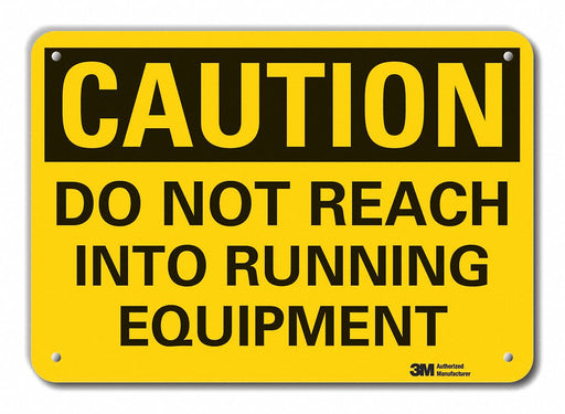 Caution Sign 10 inx14 in Plastic