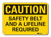 Caution Sign 7 in x 10 in Plastic