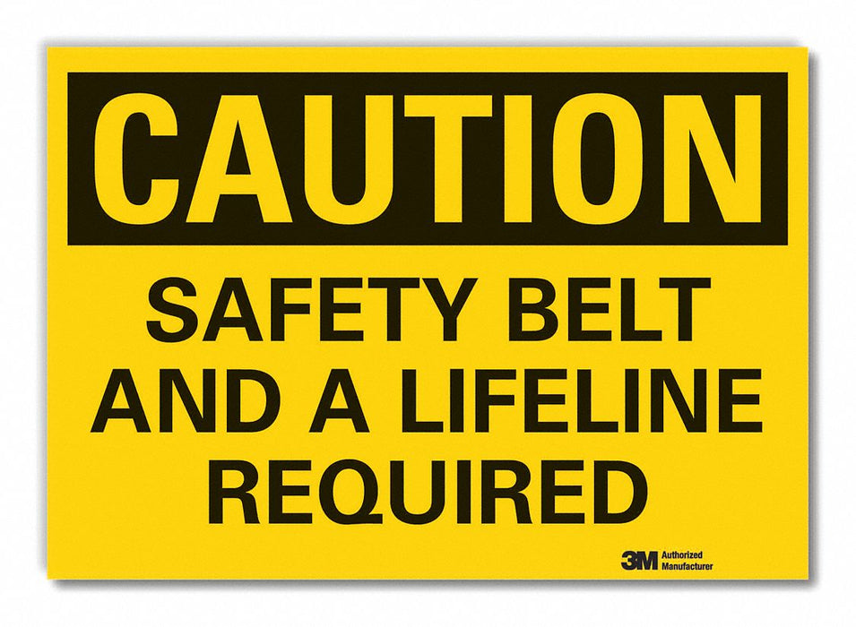 Caution Sign 10inx14in Non-PVC Polymer