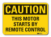 Caution Sign 10 in x 14 in Plastic