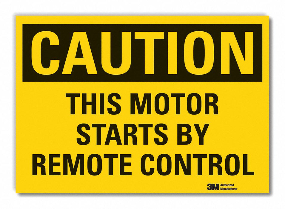 Caution Sign 10inx14in Non-PVC Polymer
