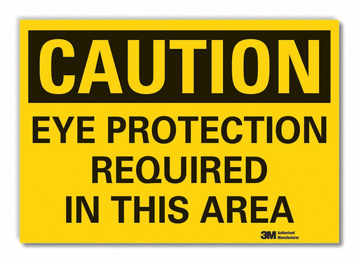 Caution Sign 7in x 10in Non-PVC Polymer
