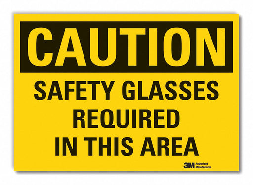 Caution Sign 7inx10in Non-PVC Polymer