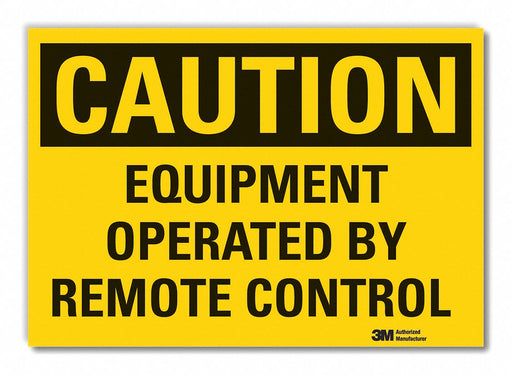 Caution Sign 7in x 10in Non-PVC Polymer