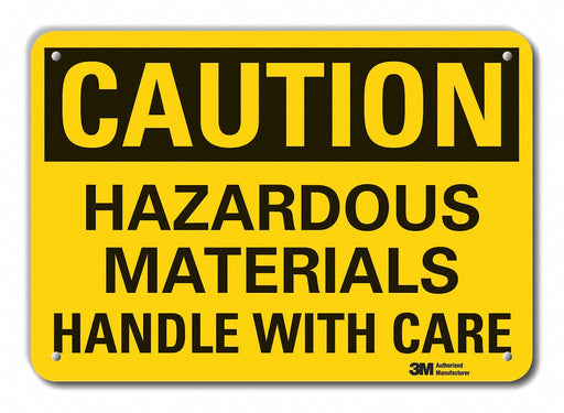 Caution Sign 10 in x 14 in Plastic