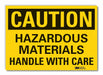 Caution Sign 10inx14in Non-PVC Polymer